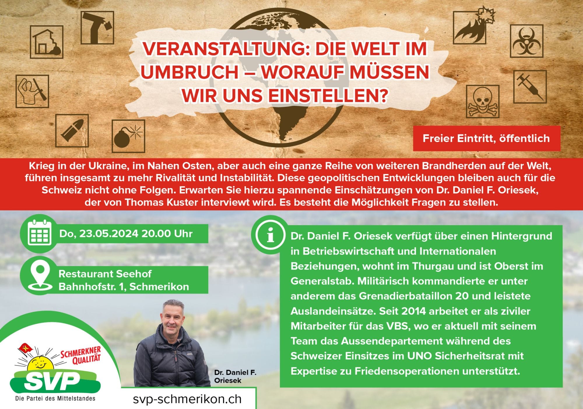 Flyer zur Veranstaltung am 23.05.2024