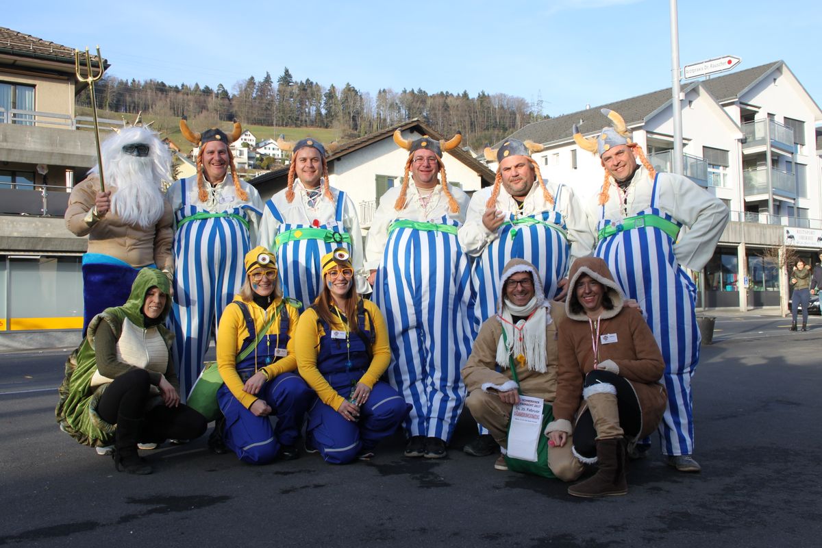 Fasnachtsstimmung im Seedorf Schmerikon