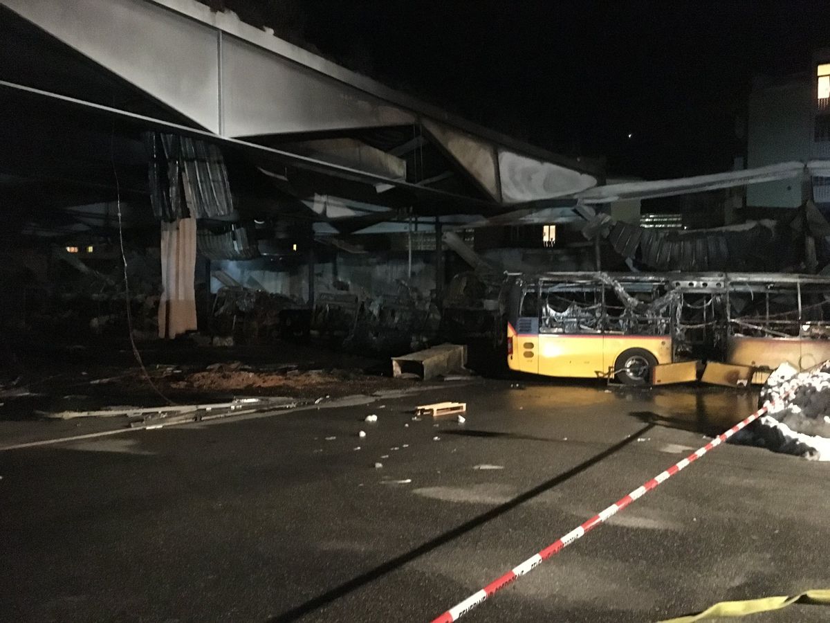 Thomann Garage vom Grossbrand in Chur betroffen