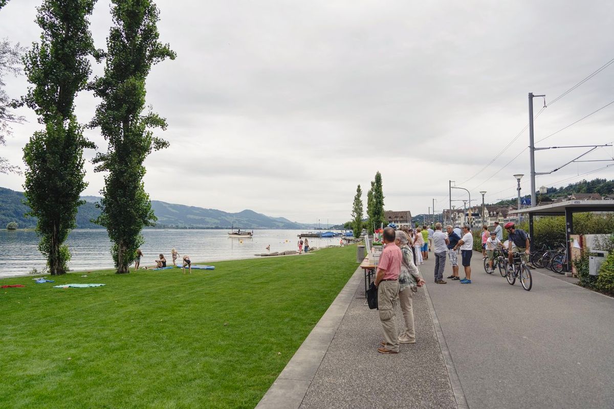 Gegenseitige Rücksichtnahme entlang der Seeanlage und auf dem Strandweg