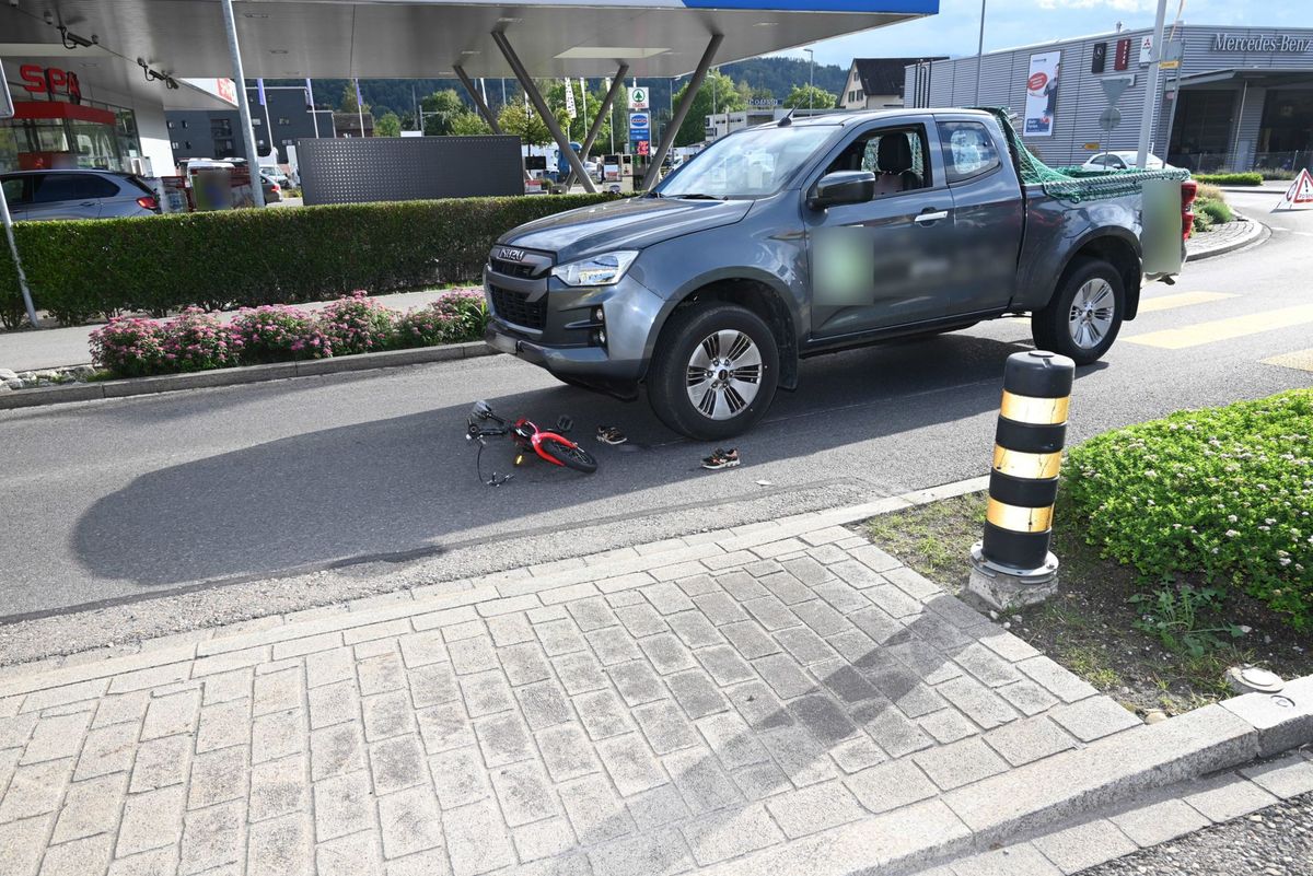 Unfall auf der Hauptstrasse