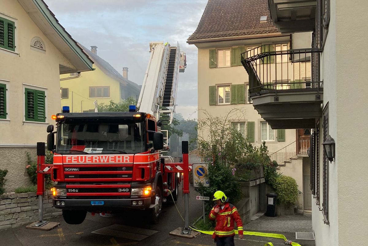 Übung an der Kirchgasse