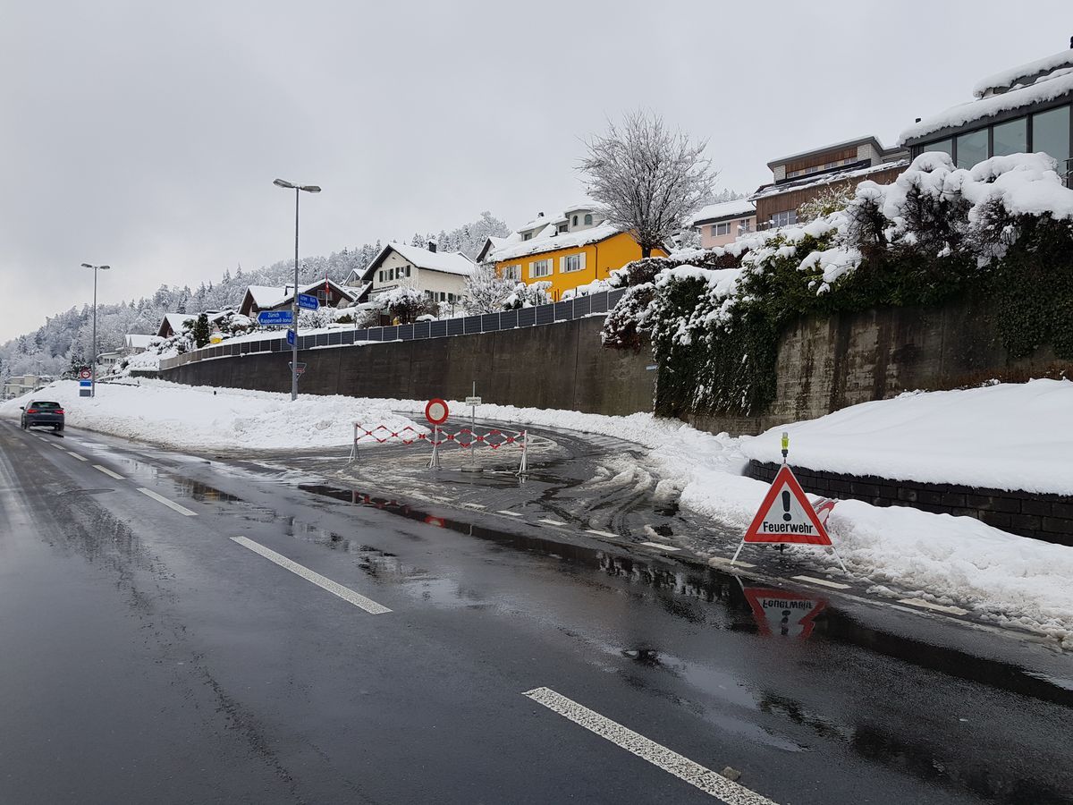 Strassen zwischen Schmerikon und Eschenbach aus Sicherheitsgründen gesperrt