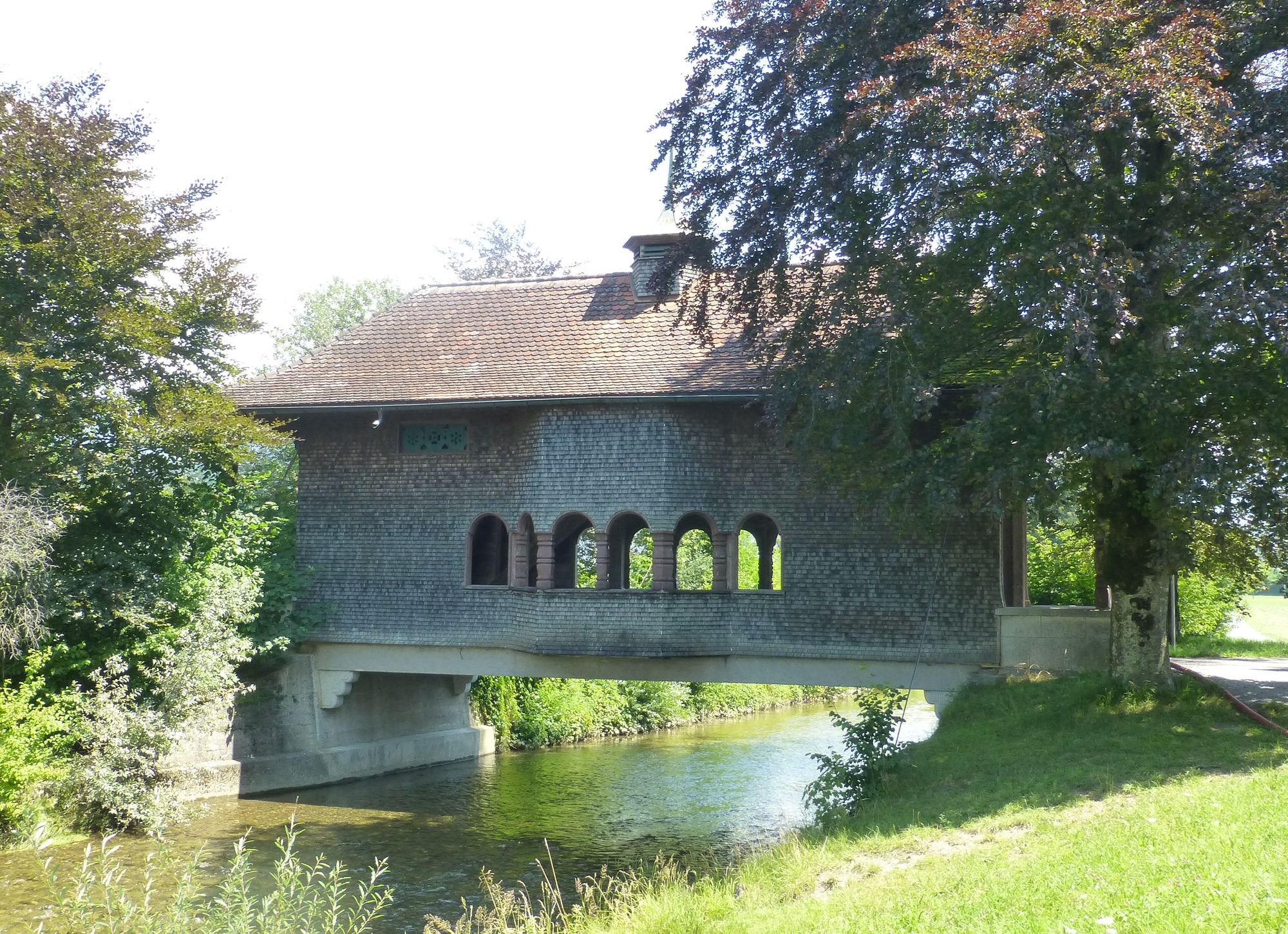 Denkmalgeschützte Aabach-Brücke in Schmerikon