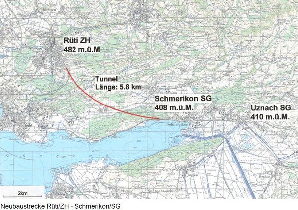 Bahnschleife Rüti – Schmerikon wäre hilfreich gewesen