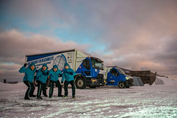 Mit E-Nutzfahrzeugen Nordkapp erreicht