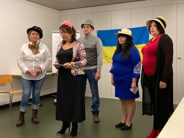 Ukrainer geben berührende Theatervorstellung